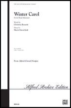 Winter Carol SATB choral sheet music cover Thumbnail